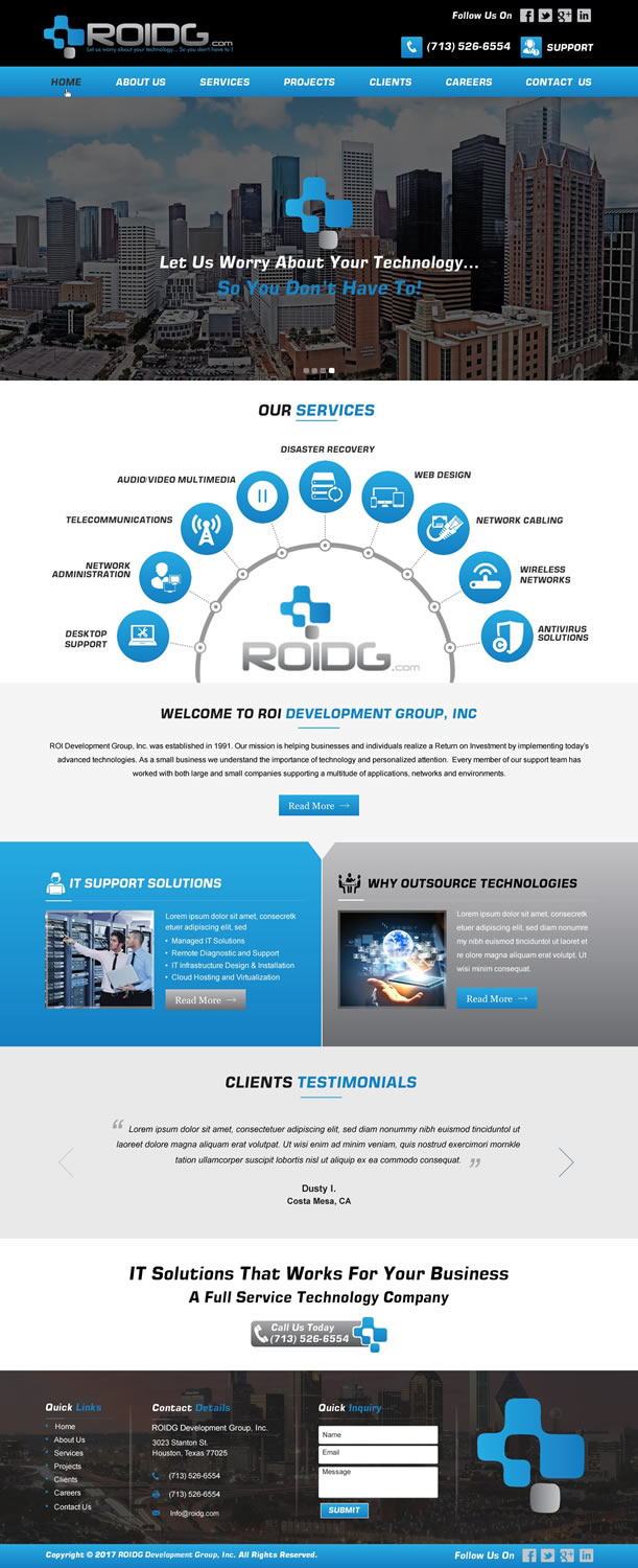 Web Design by HarmiDesigning for ROI Development Group, Inc. | Design #13994193