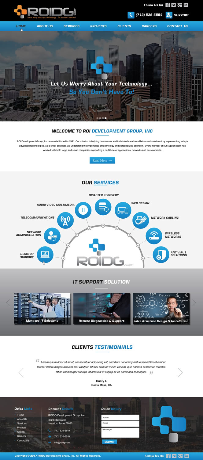 Web Design by HarmiDesigning for ROI Development Group, Inc. | Design #13994927