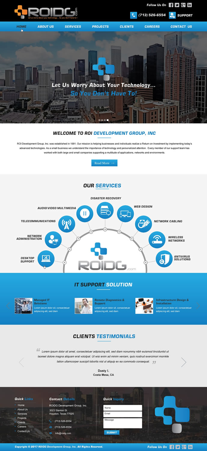 Web Design by HarmiDesigning for ROI Development Group, Inc. | Design #13994928
