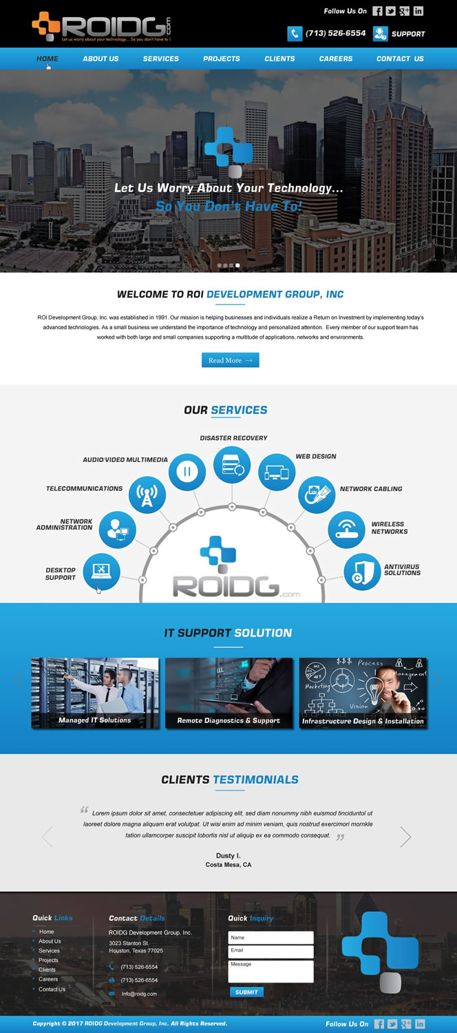 Web Design by HarmiDesigning for ROI Development Group, Inc. | Design #13994929