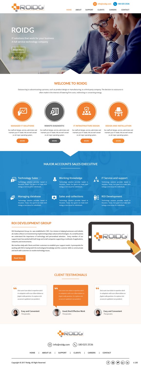 Web Design by pb for ROI Development Group, Inc. | Design #13882275