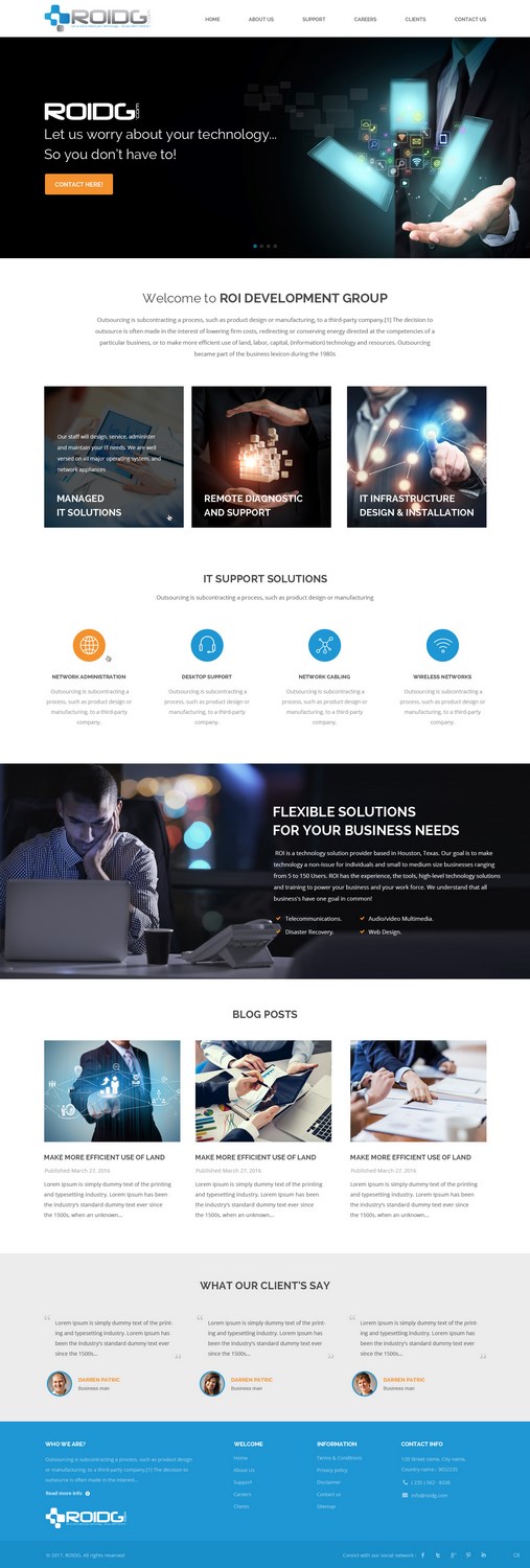 Web Design by pb for ROI Development Group, Inc. | Design #13882277