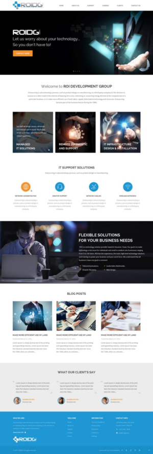 Web Design by pb for ROI Development Group, Inc. | Design: #13882277