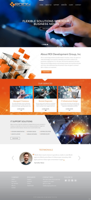 Web Design by pb for ROI Development Group, Inc. | Design: #13896104