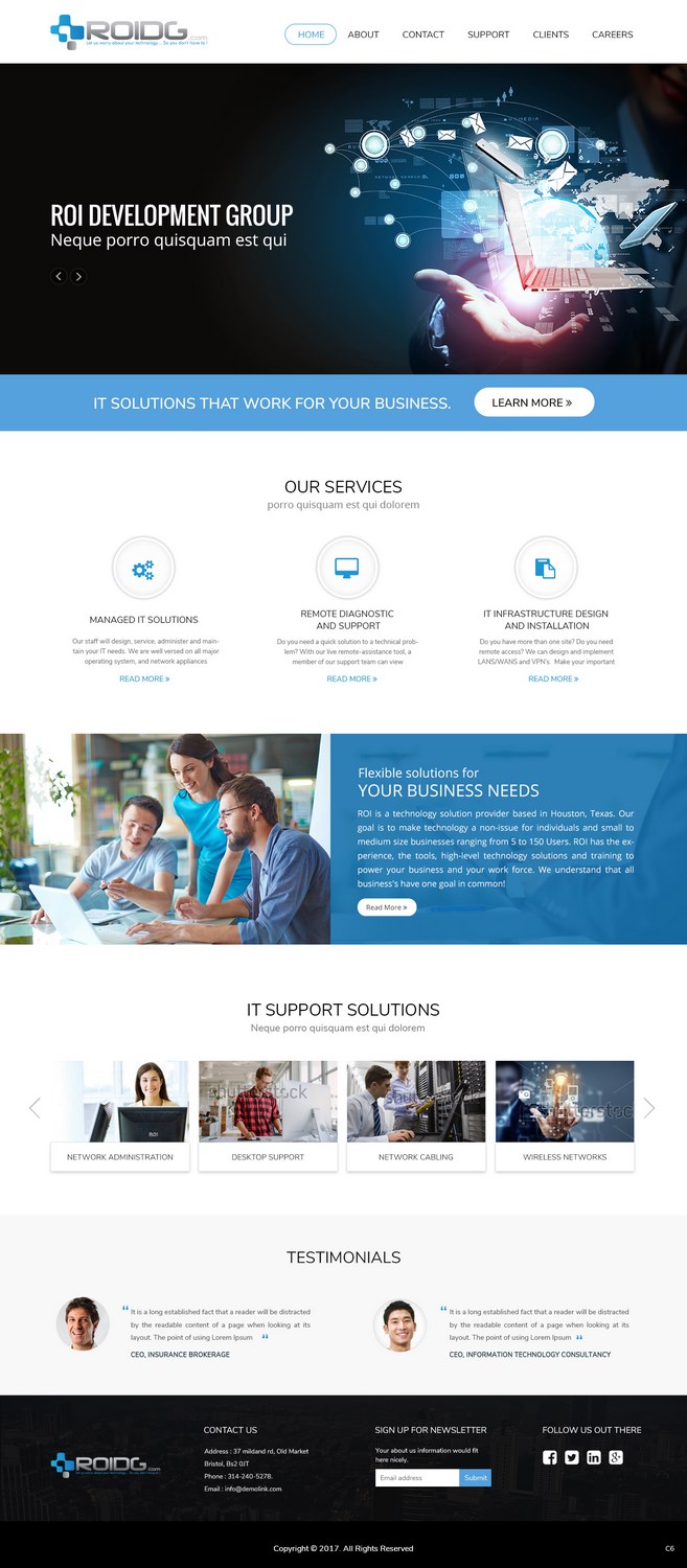 Web Design by pb for ROI Development Group, Inc. | Design #13896109