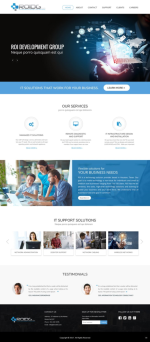 Web Design by pb for ROI Development Group, Inc. | Design: #13896109