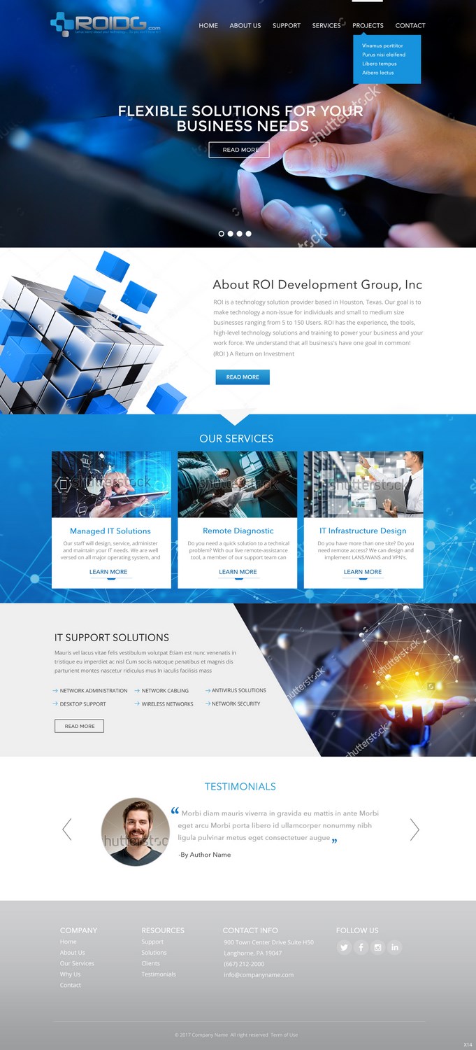 Web Design by pb for ROI Development Group, Inc. | Design #13930886