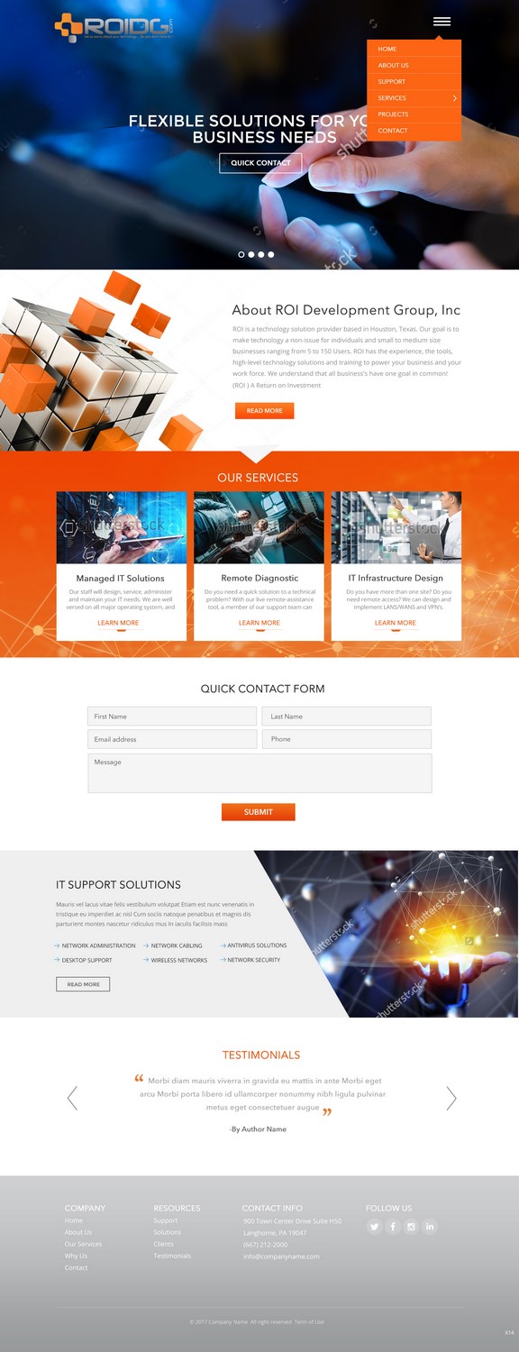 Web Design by pb for ROI Development Group, Inc. | Design #13941049