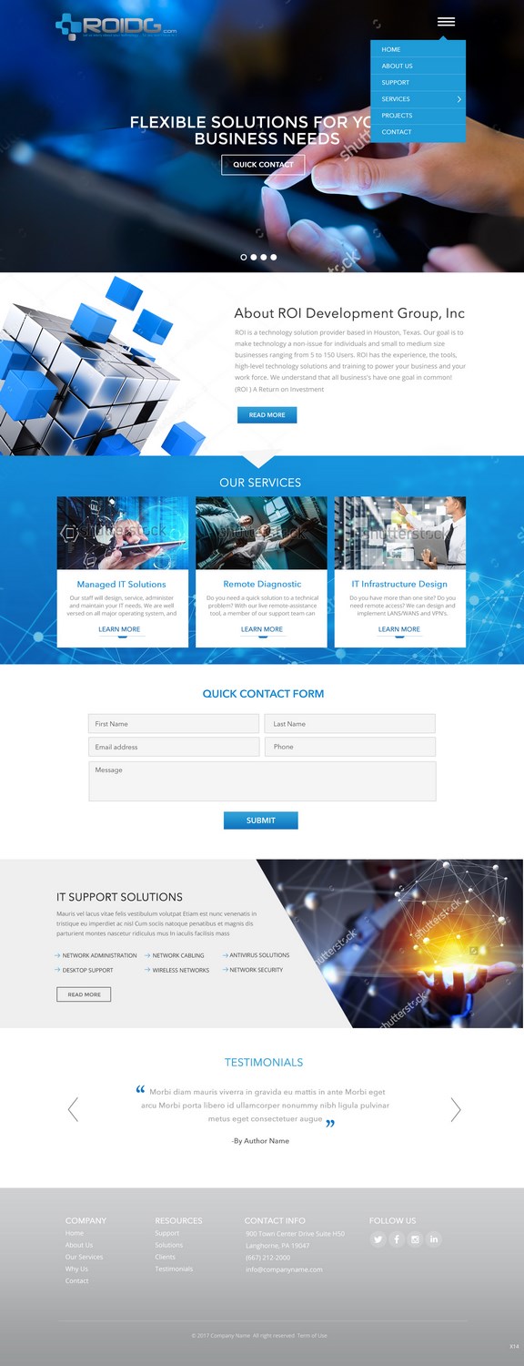 Web Design by pb for ROI Development Group, Inc. | Design #13941050