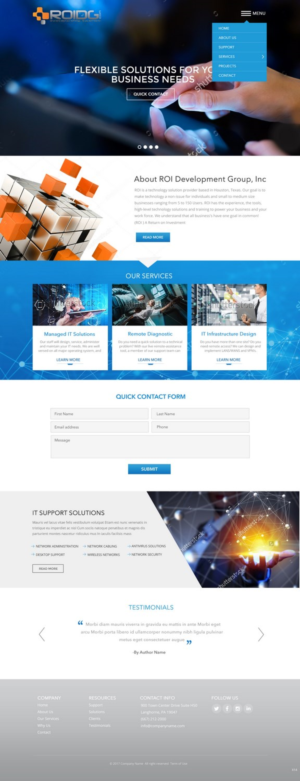 Web Design by pb for ROI Development Group, Inc. | Design: #13961812