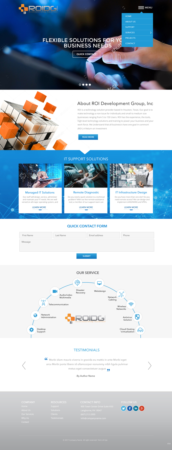Web Design by pb for ROI Development Group, Inc. | Design #13994009