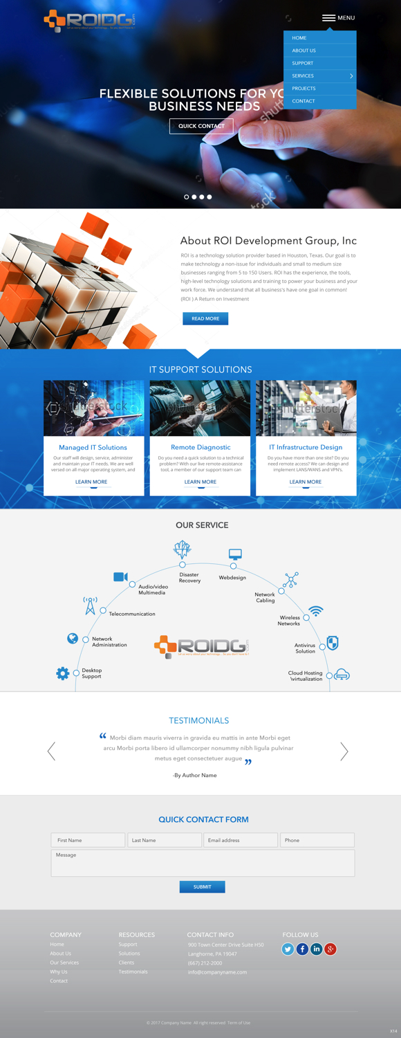 Web Design by pb for ROI Development Group, Inc. | Design #14009380