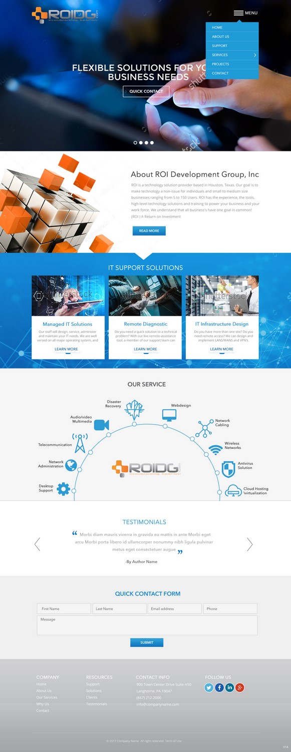 Web Design by pb for ROI Development Group, Inc. | Design #14018397