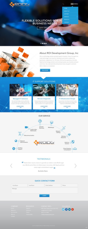Web Design by pb for ROI Development Group, Inc. | Design: #14018398