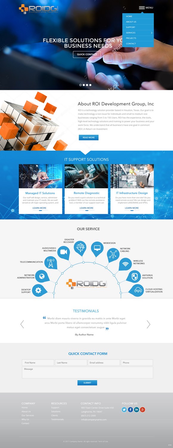 Web Design by pb for ROI Development Group, Inc. | Design #14032407