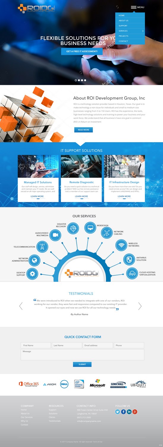 Web Design by pb for ROI Development Group, Inc. | Design #14145831