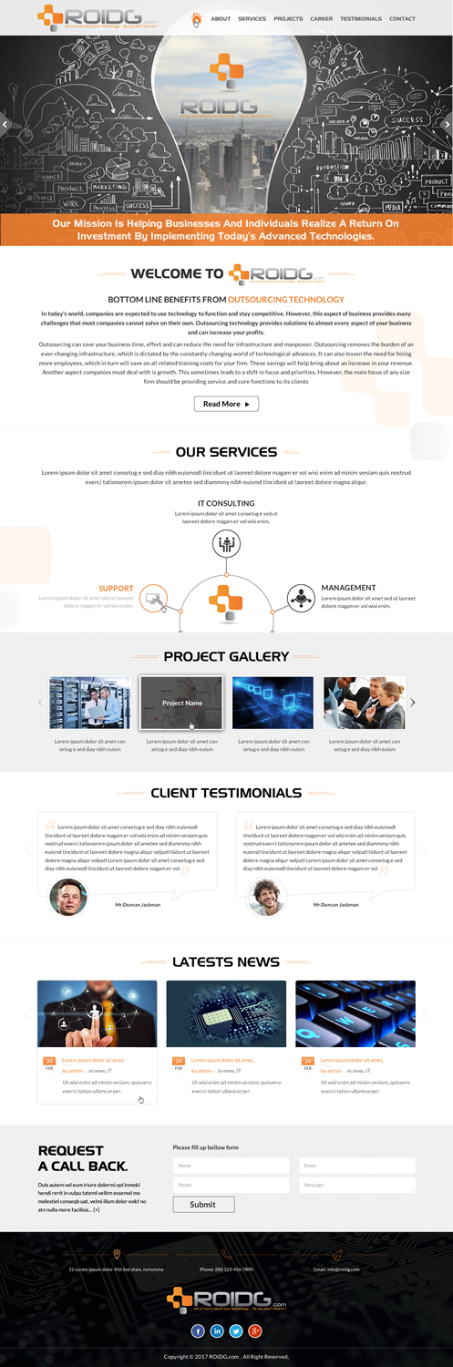 Web Design by Sbss for ROI Development Group, Inc. | Design #13880918