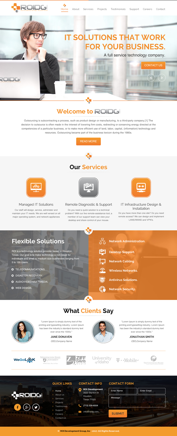 Diseño Web por rightway para ROI Development Group, Inc. | Diseño #13879522