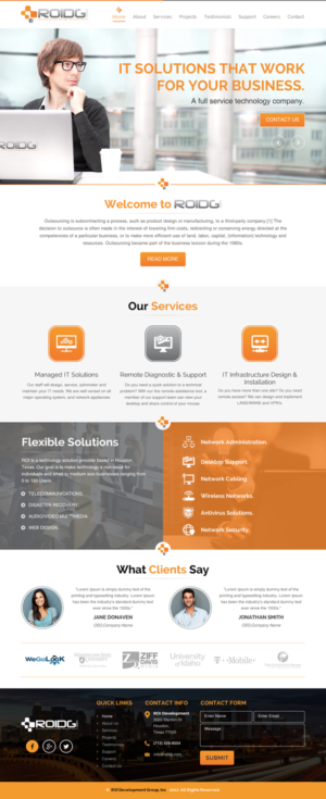 Web Design by rightway for ROI Development Group, Inc. | Design: #13879522