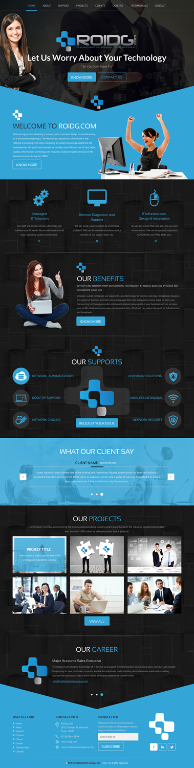 Web Design by rightway for ROI Development Group, Inc. | Design #13879525