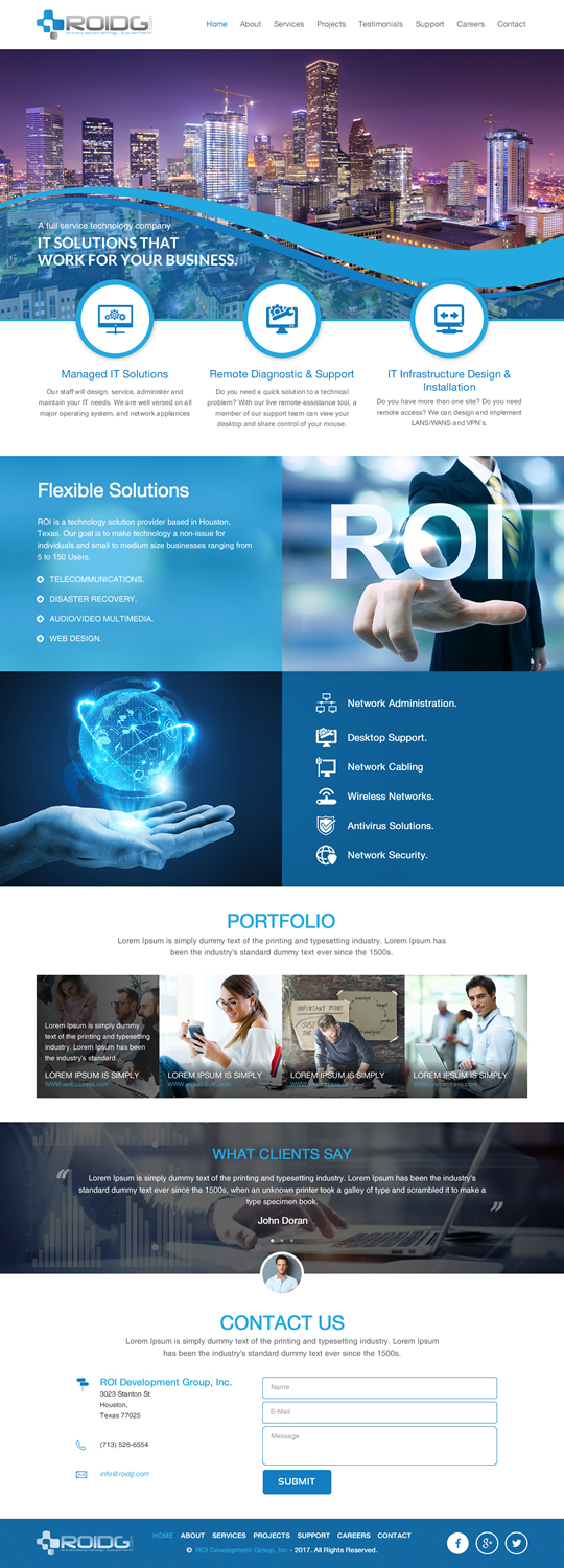 Web Design by rightway for ROI Development Group, Inc. | Design #13879526