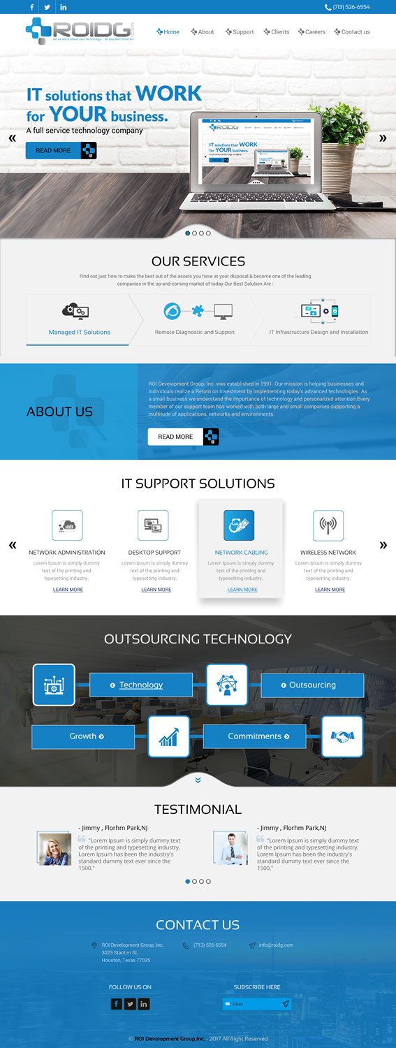 Web Design by rightway for ROI Development Group, Inc. | Design #13879529