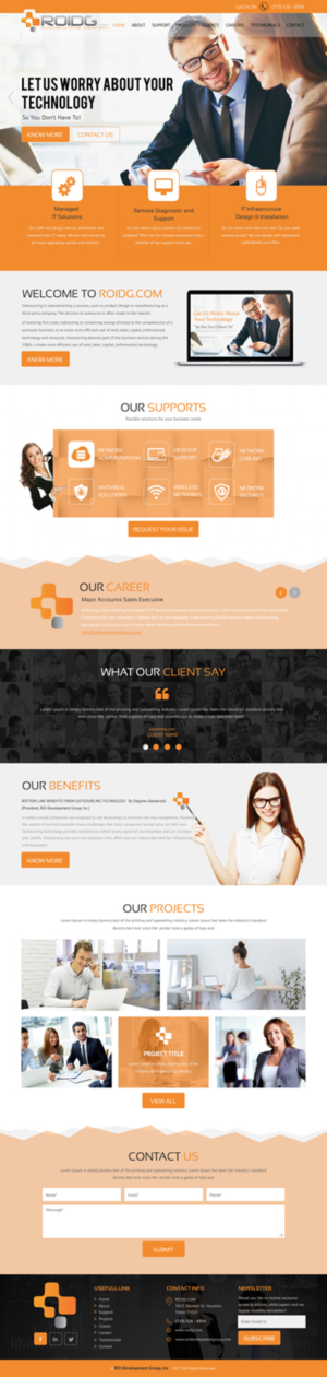 Web Design by rightway for ROI Development Group, Inc. | Design: #13879531