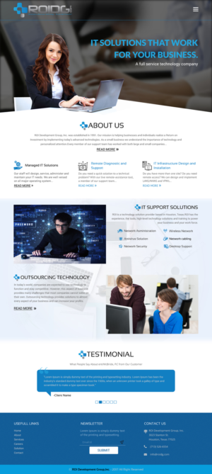Web Design by rightway for ROI Development Group, Inc. | Design: #13924092