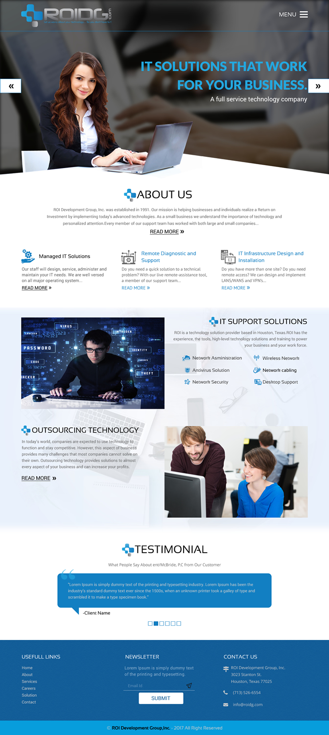 Web Design par rightway pour ROI Development Group, Inc. | Design #13924159