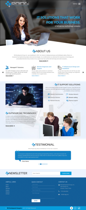 Web Design by rightway for ROI Development Group, Inc. | Design: #13924799