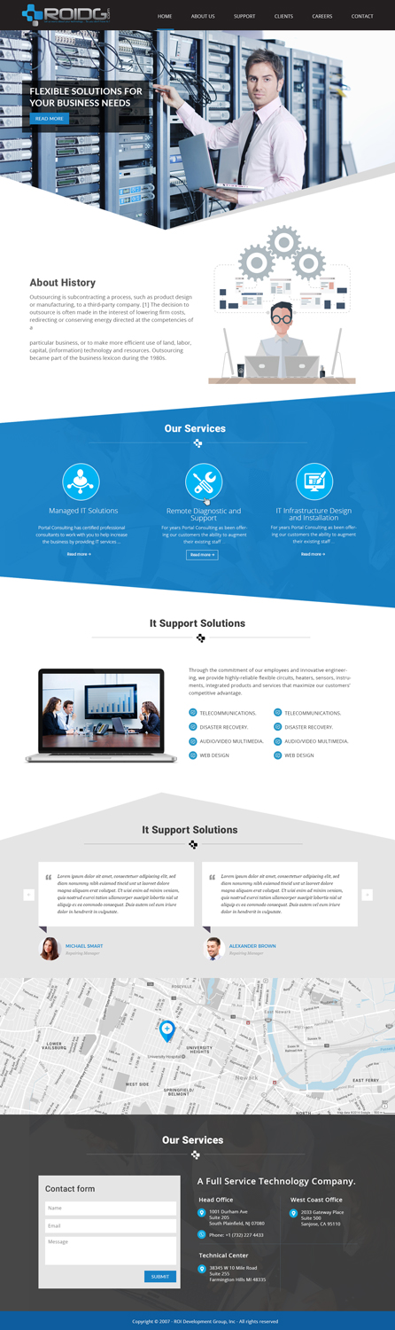 Diseño Web por Xclusive Designers para ROI Development Group, Inc. | Diseño #13890865