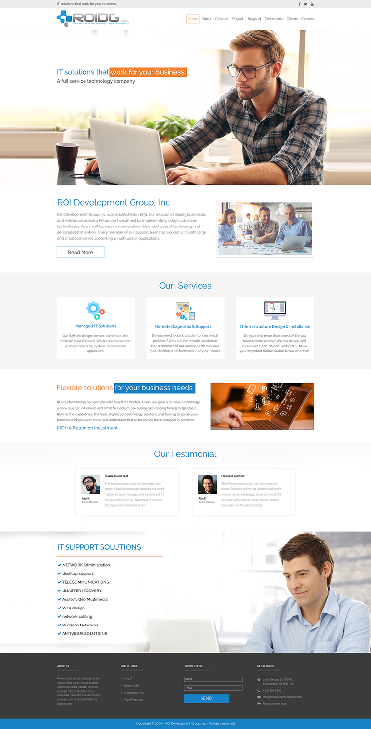 Web Design by Kingdom Vision for ROI Development Group, Inc. | Design #13879792