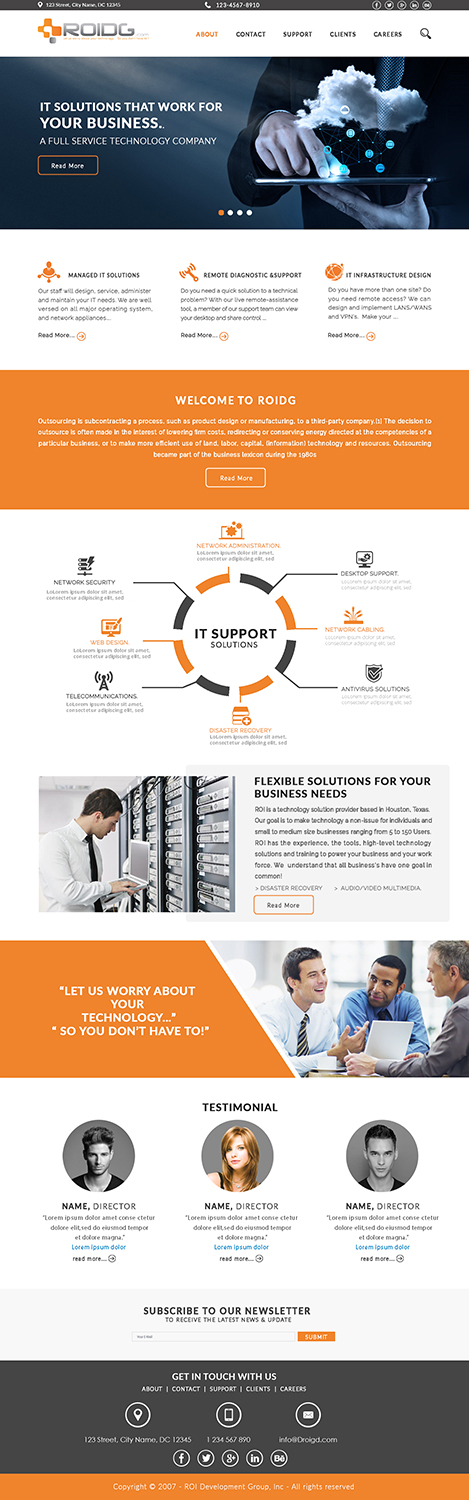 Web Design by bdesigner9 for ROI Development Group, Inc. | Design #13879229