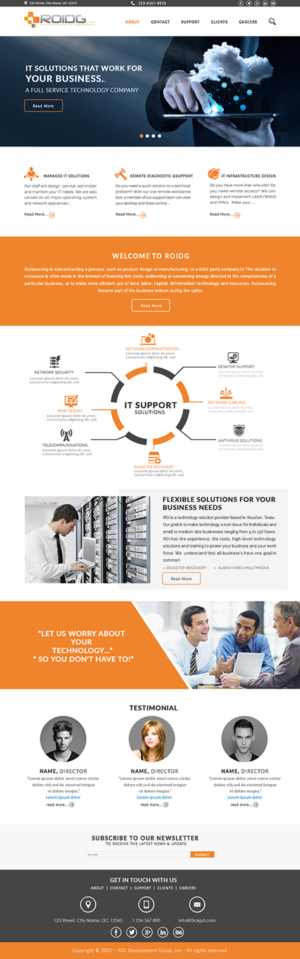 Web Design by bdesigner9 for ROI Development Group, Inc. | Design: #13879229