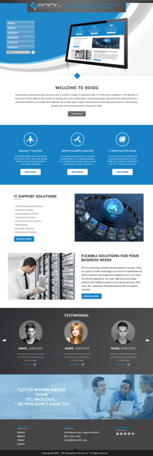 Web Design by bdesigner9 for ROI Development Group, Inc. | Design: #13890608