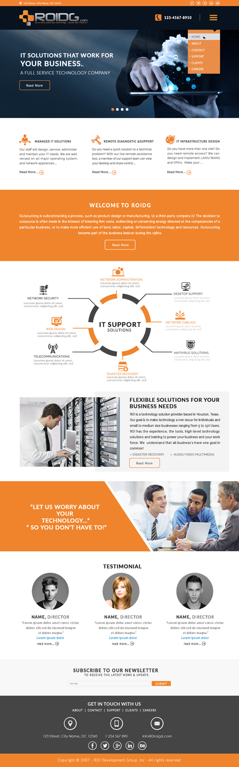 Web Design by bdesigner9 for ROI Development Group, Inc. | Design #13925481