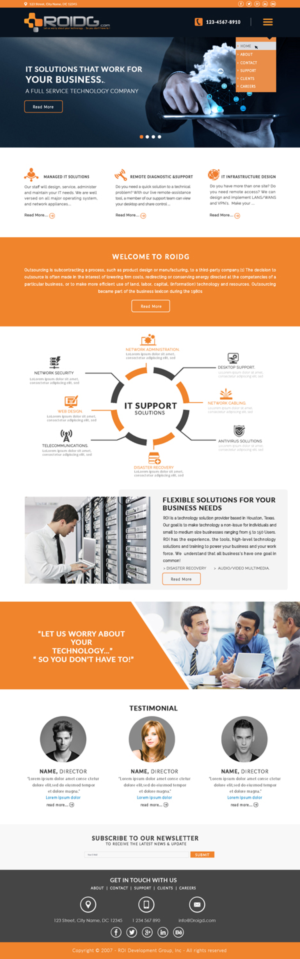 Web Design by bdesigner9 for ROI Development Group, Inc. | Design: #13925481