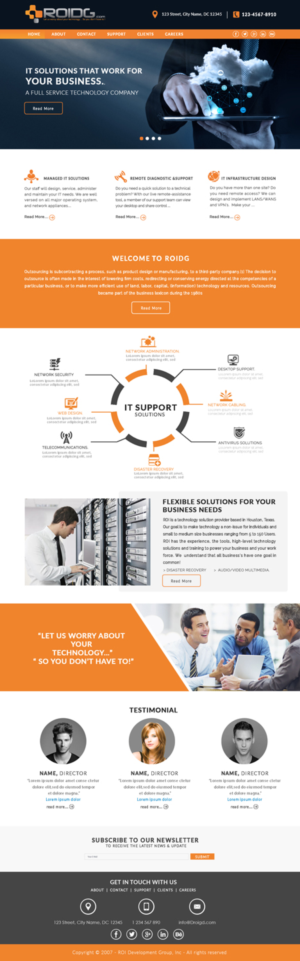 Web Design by bdesigner9 for ROI Development Group, Inc. | Design: #13925482