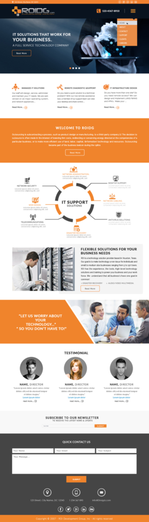 Web Design by bdesigner9 for ROI Development Group, Inc. | Design: #13955679