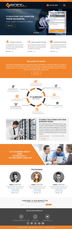 Website for IT consulting Company  | Web Design by bdesigner9