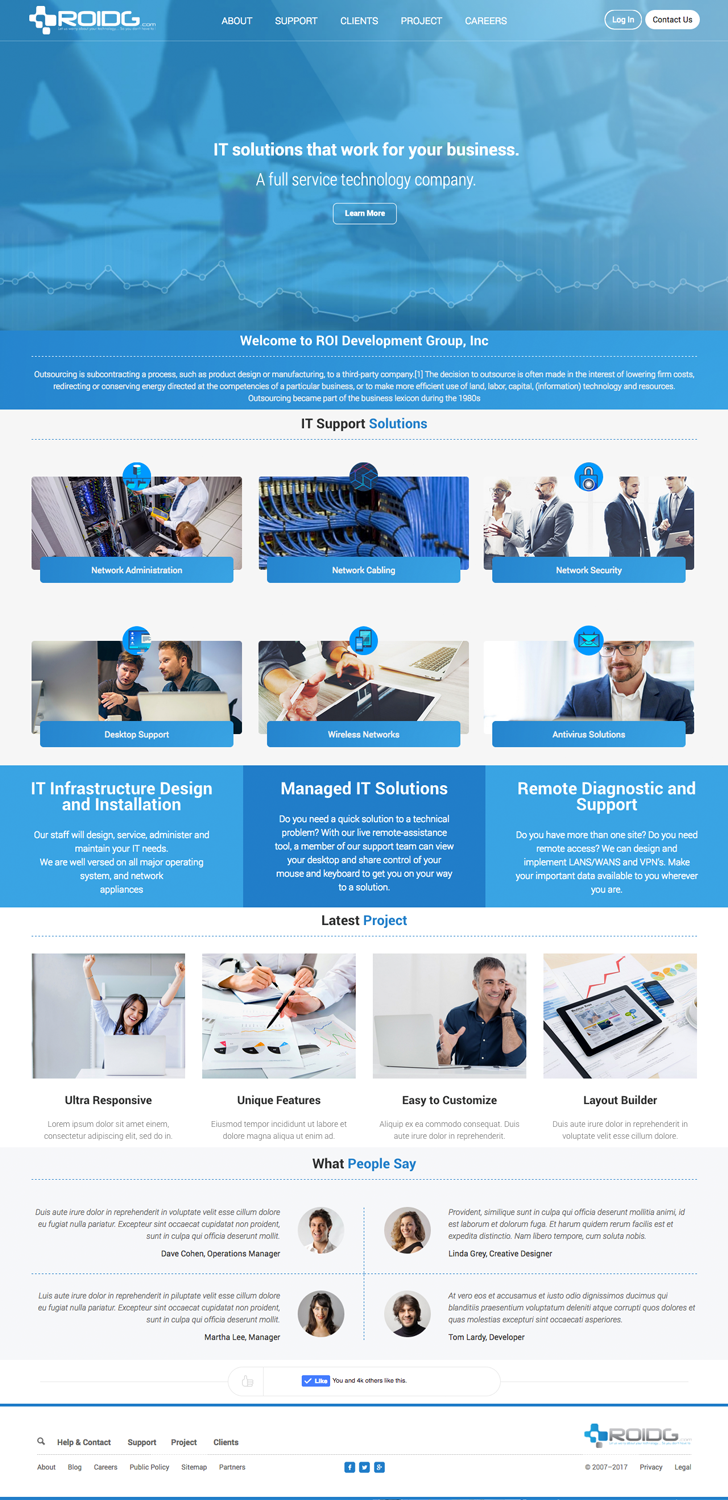 Web Design by cCopilot for ROI Development Group, Inc. | Design #13882431