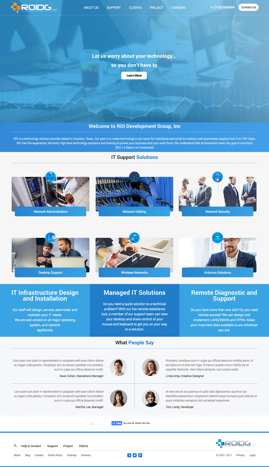 Web Design by cCopilot for ROI Development Group, Inc. | Design #13894566
