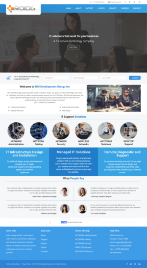 Web Design by cCopilot for ROI Development Group, Inc. | Design: #13895867