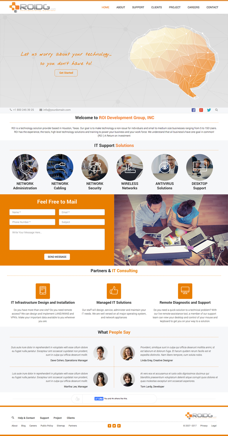 Web Design by cCopilot for ROI Development Group, Inc. | Design #13929876