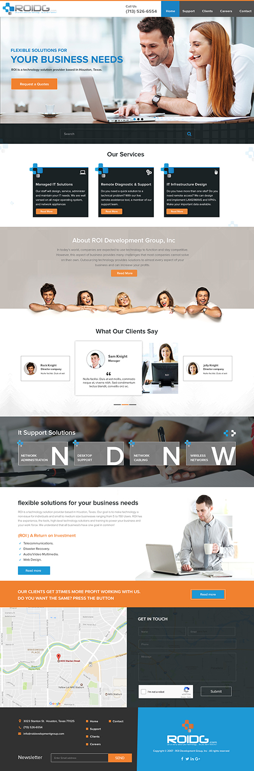 Web Design by e2developers for ROI Development Group, Inc. | Design #13927154