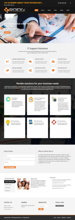 Web Design by abhishukla1987 for ROI Development Group, Inc. | Design #13952497
