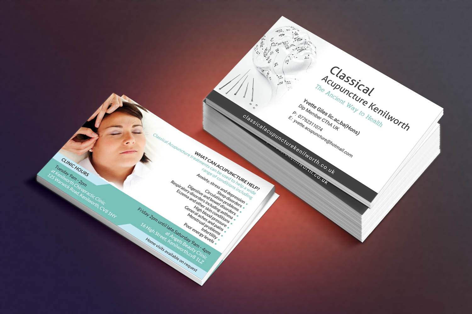 Diseño de Tarjeta de Presentación por Sandaruwan para Classical Acupuncture Kenilworth | Diseño #13881414