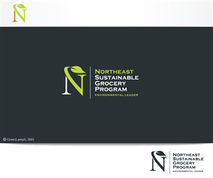 Northeast Sustainable Grocery Program - Environmental Leader | Logo Design by GreenLamp