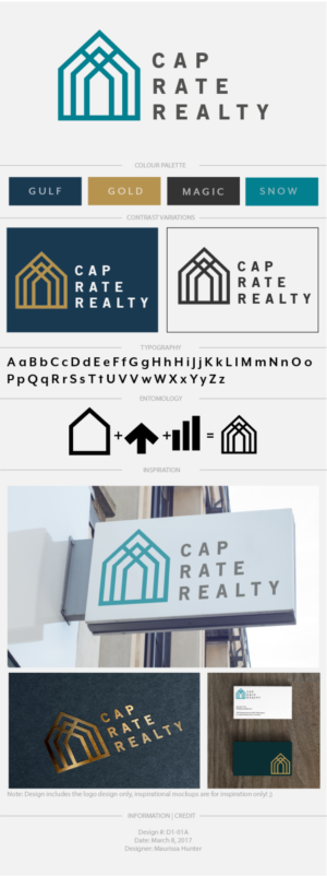 Logo Design by Maurissahunter for CAP RATE REALTY | Design: #13996141