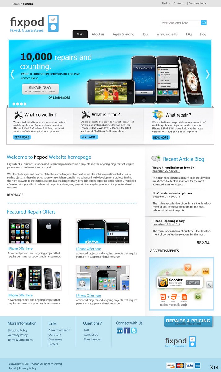 Web Design par pb pour ce projet | Design #548727